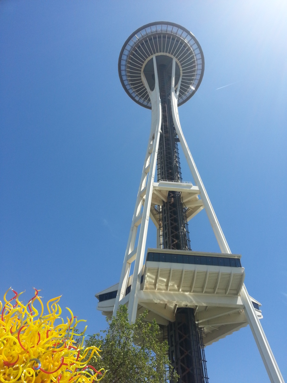 Space Needle with Chihuly sculpture